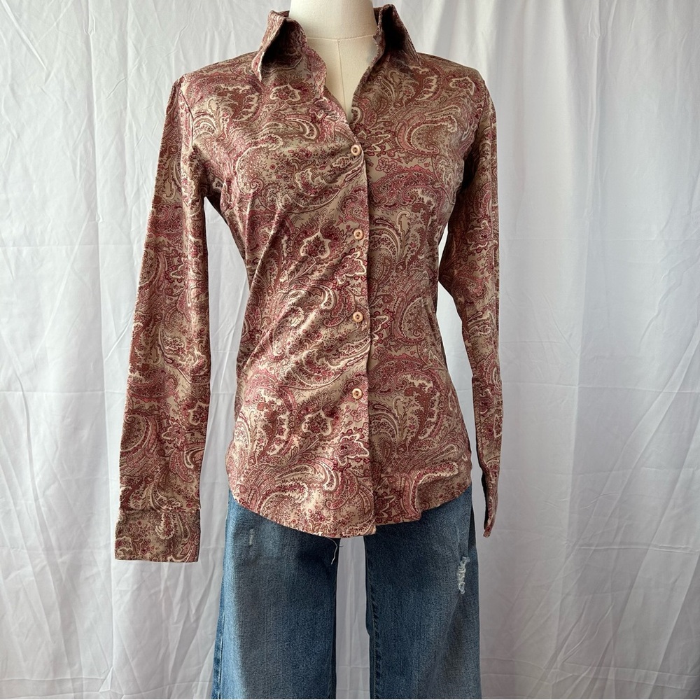 Button up long sleeve top